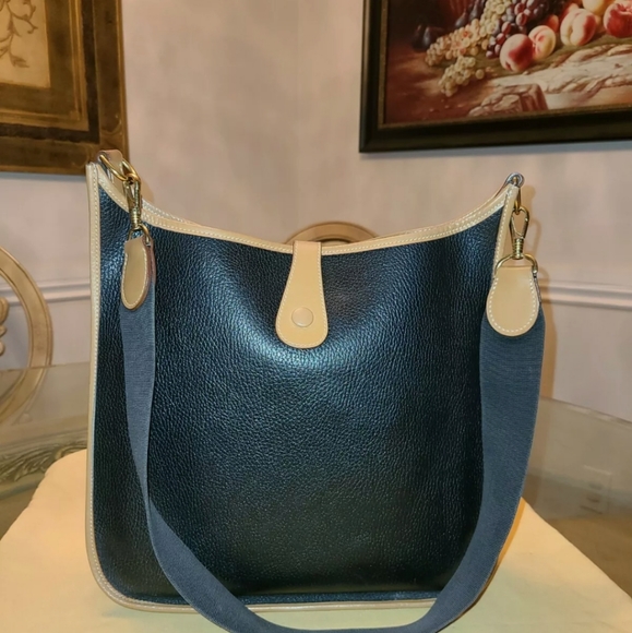 Auth HERMES EVELYNE GM Shoulder Bag Black Brown Va - Picture 2 of 12